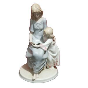 Vintage Meico Inc Mother & Child Porcelain Figurine Handcrafted Mother Gift 8" H